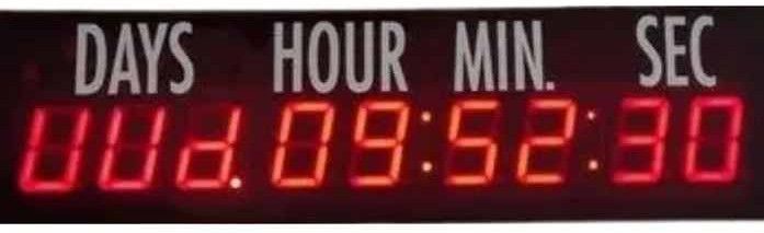 Seven Segment Countdown Display