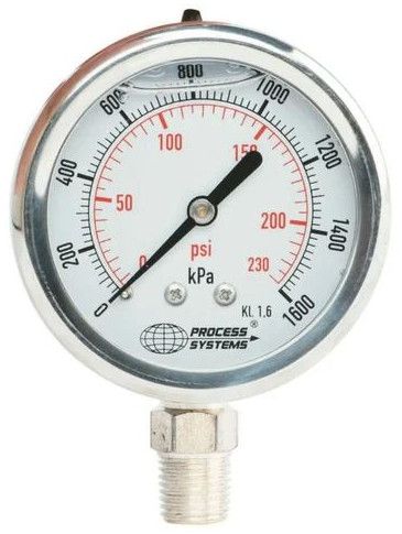 1.5 Inch Stainless Steel Pressure Gauge, Display Type : Analog