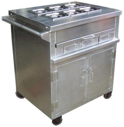 Stainless Steel Hot Food Trolley