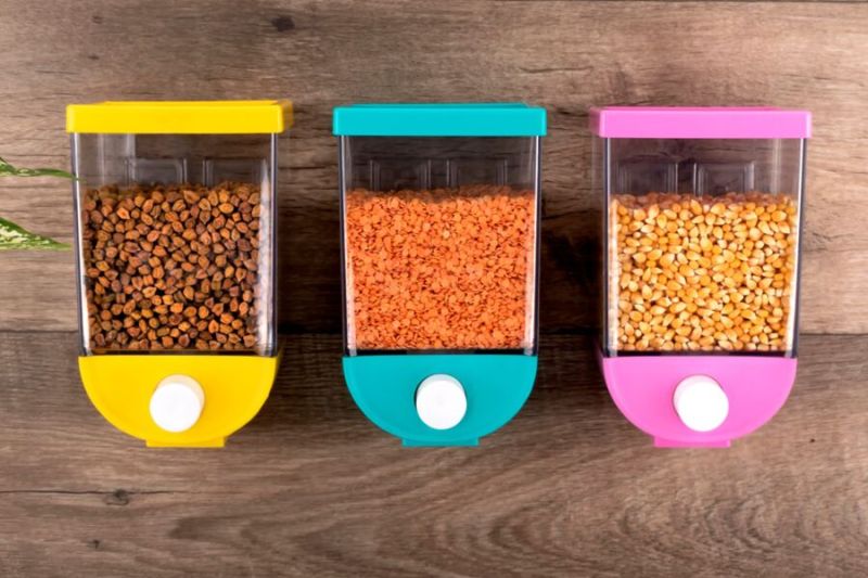 Push Button Storage Container