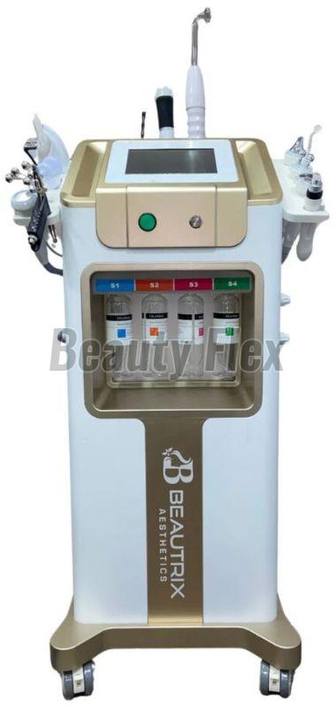 Beautrix Aesthetics 13 in 1 Hydra Facial Machine Advanced Skin Care Device with Oxygeneo, RF Thera
