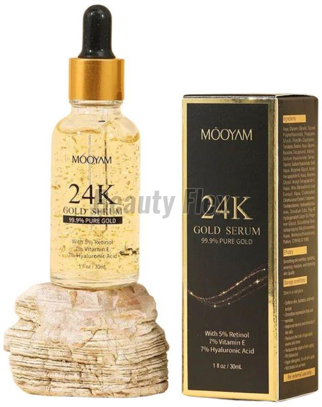 MOOYAM 24K Gold Serum (30ml) | Anti-Aging Face Serum for Radiant & Youthful Skin