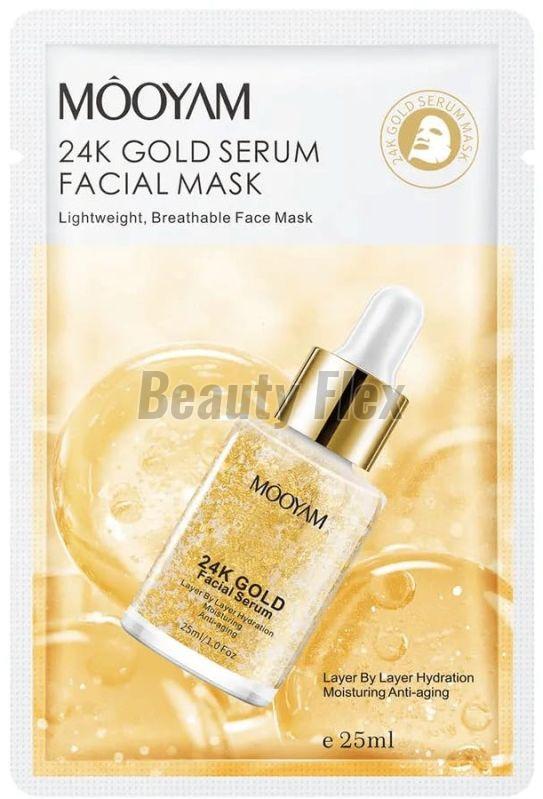 MOOYAM 24K Gold Serum Facial Mask | Hydrating, Moisturizing & Anti-Aging Face Mask