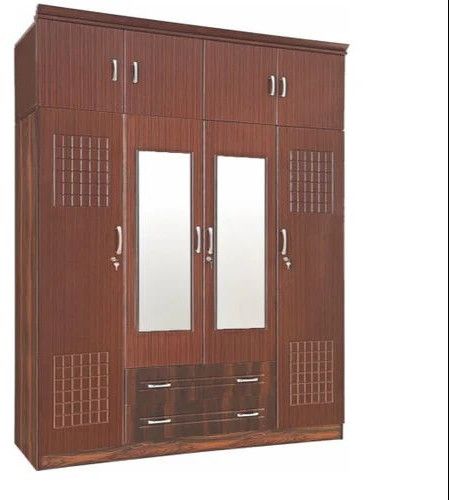 Sliding Engineered Wooden Modern Wardrobe