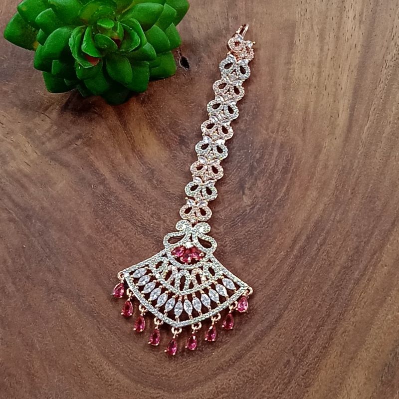 Cubic Zirconia Maang Tikka