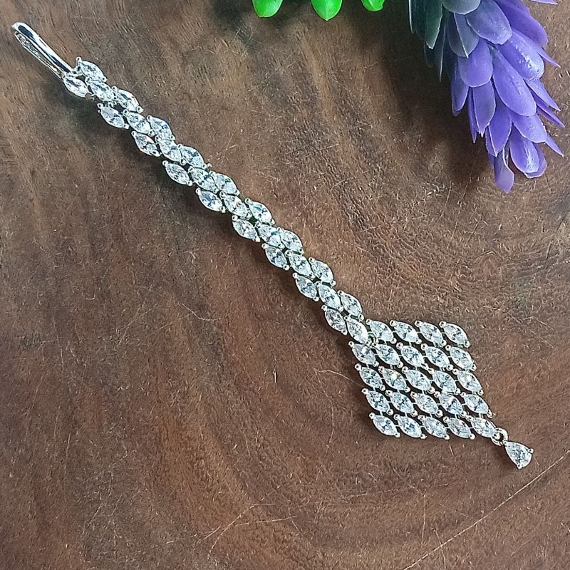 Cubic Zirconia Maang Tikka