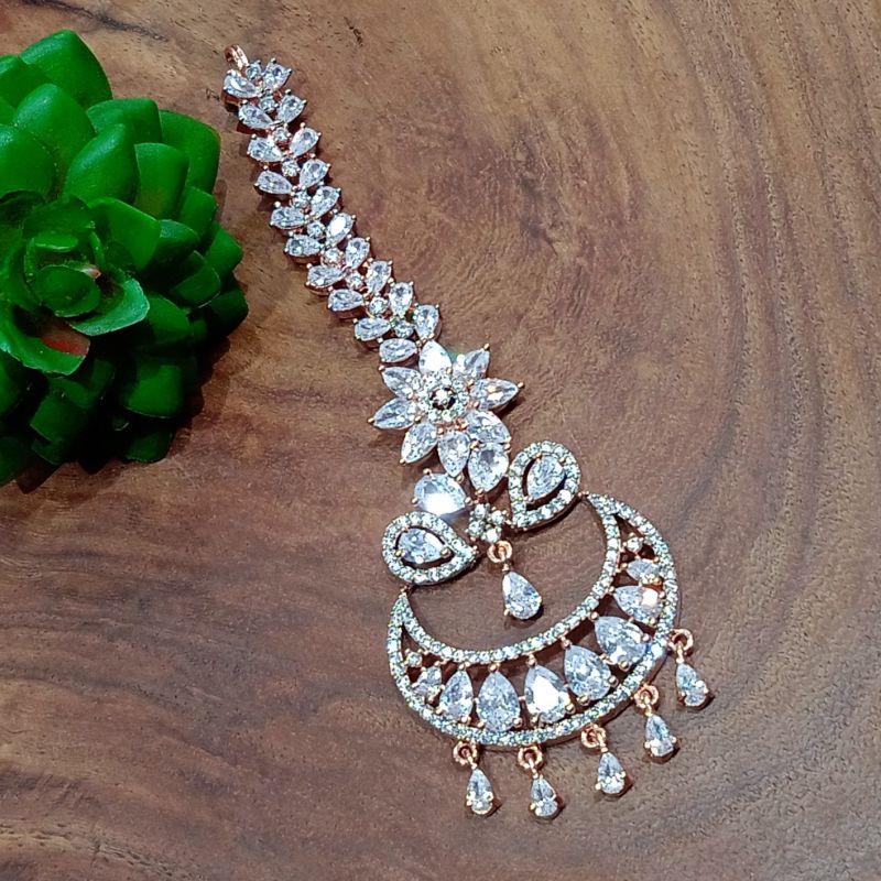 Cubic Zirconia Maang Tikka