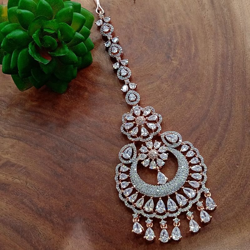 Cubic Zirconia Maang Tikka