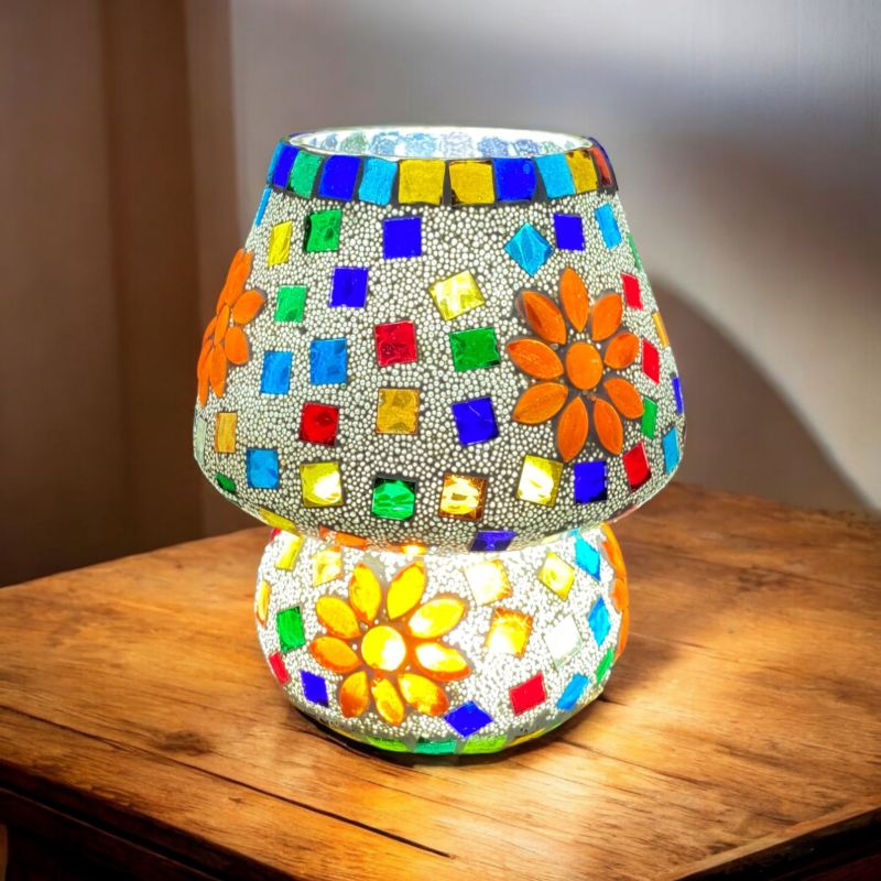 Mosaic Glass Table Lamp