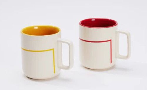Bauhaus Coffee Mugs - Set Of 2