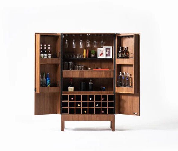 Sky Home Bar Cabinet - Walnut