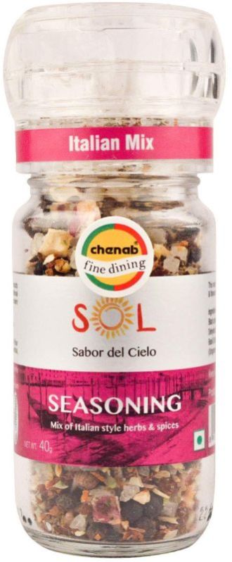 Sol Italian Mix Herbs and Spices In Crystal Grinders 40g