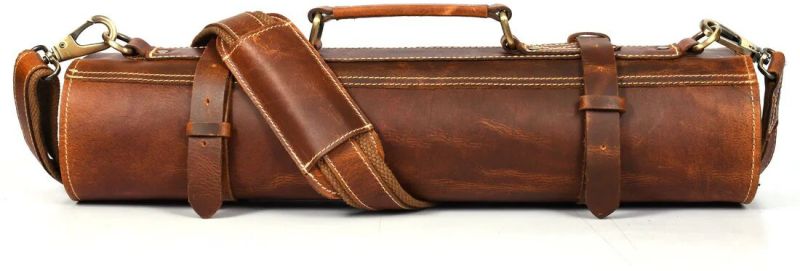 Leather Knife Roll Bag