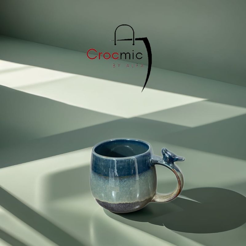 Midnight Bloom Ceramic Cup