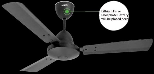 BLDC CEILING FAN WITH BATTERY BACKUP