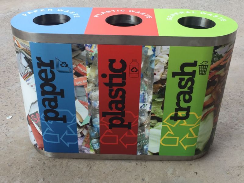 Color Coded Waste Bin