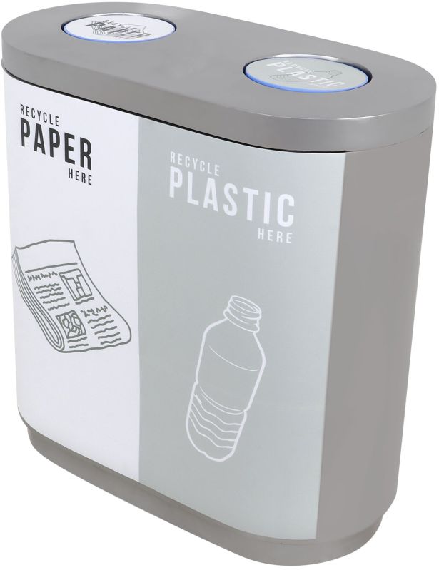 Duo 60L Plastic Color Coded Waste Bin