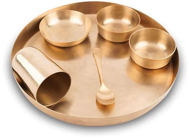 Bronze Shahi Dinner Set Matt Finish