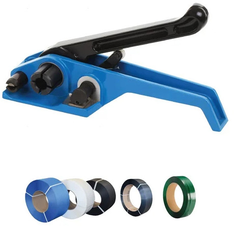 Hand Operated P330 PET Strapping Tool, Color : Black & Blue