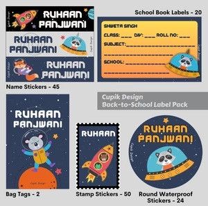 Astro Animals - Back To School Label Pack