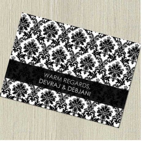 Black Monocrome Gift Notecards