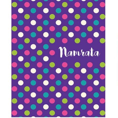 Blue Polka Hardbound Notebook