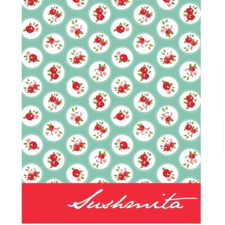 Green Floral Hardbound Notebook