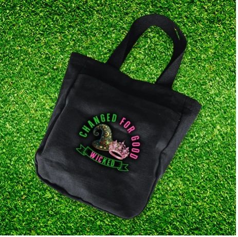 Pink Green Lunch Tote Bag