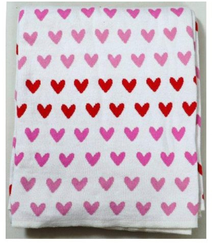 Pure Cotton Valentine Throws