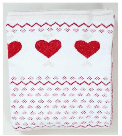 Cotton Lurex Polyester Valentine Throws