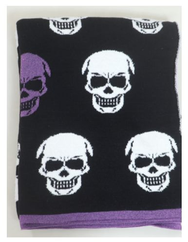 Cotton Polyester Lurex Halloween Throws