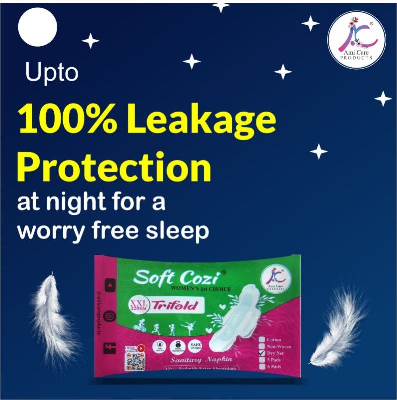 Ultra Thin Sanitary Napkin Trifold A44