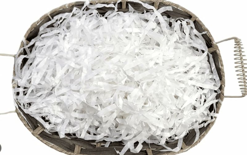 White Shredded Paper Grass