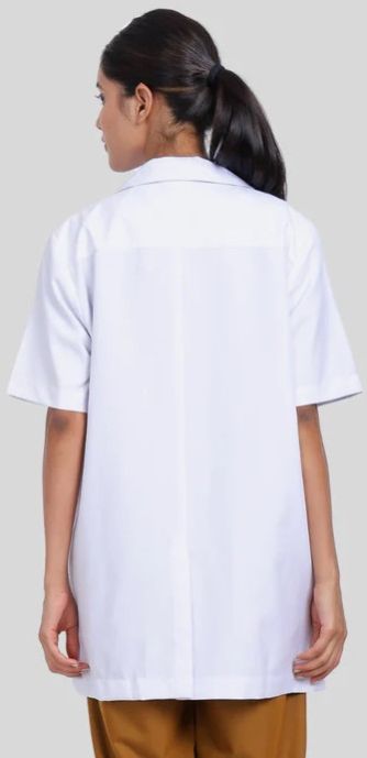 Women Half Sleeves Lab Coat