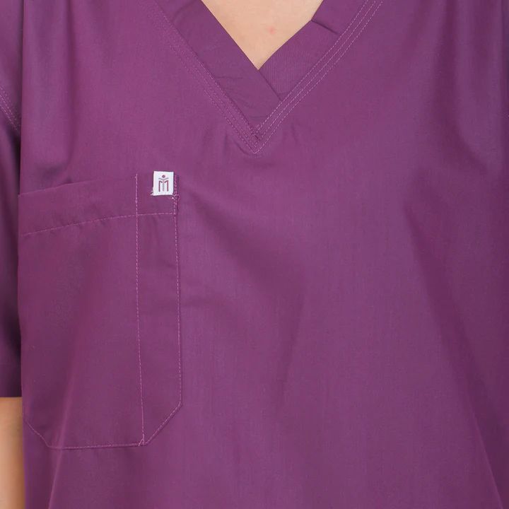 Veda V- Neck Plum Purple Women Scrub