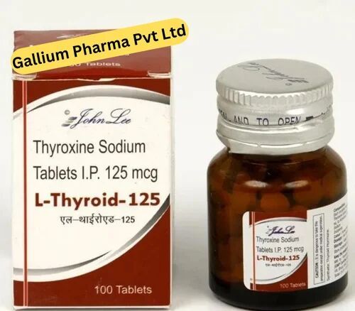 Thyroxine Sodium Tablets 125mg, Color : White Color, Purity : 99%