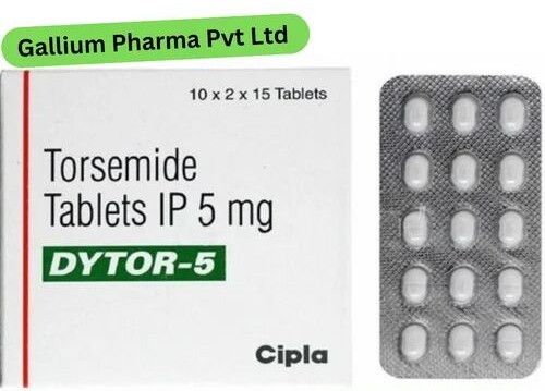 Torsemide Tablets IP 5mg, Packaging Type : Box, Purity : 99%