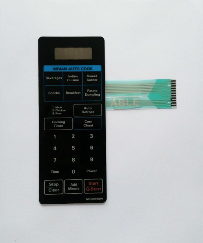 AB342 Microwave Oven Membrane Keypad