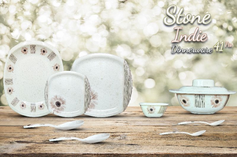 Stone Indie Dinner Set 41 Pcs for 6 Persons