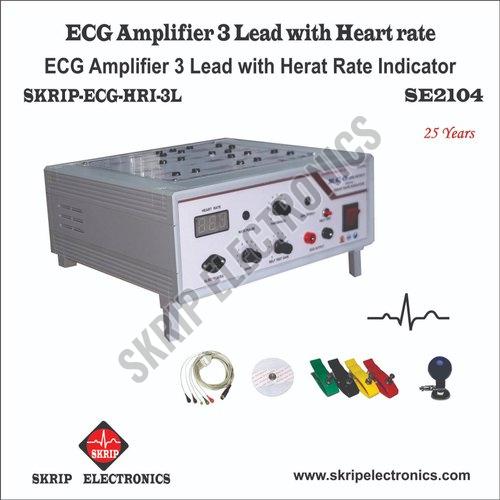 ECG Amplifier 3 Lead Trainer With Heart Rate Indicator