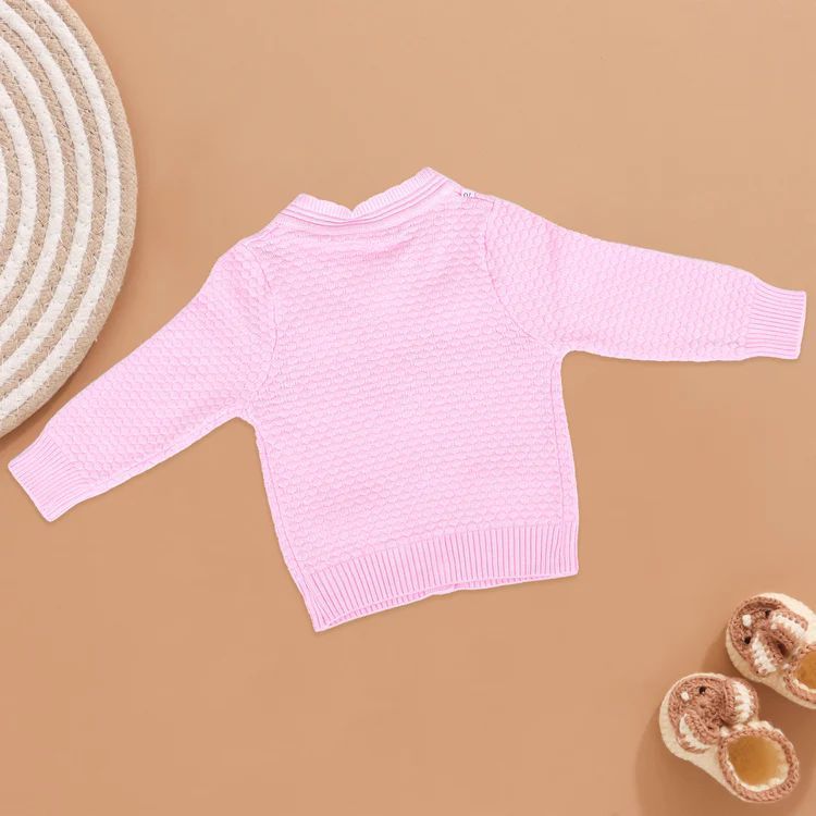 Kids Charming Heart Knitted Cardigan