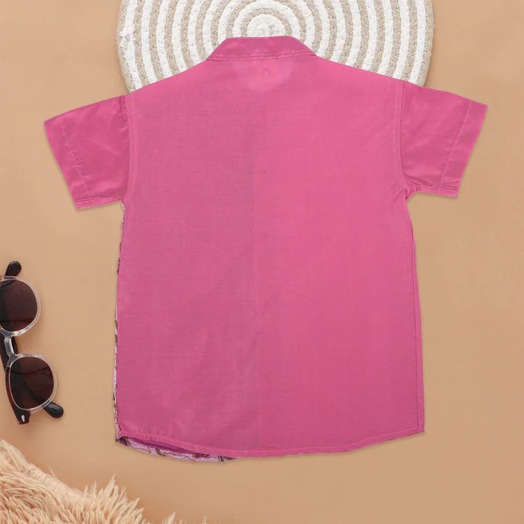 Boys Charming Rosewood Ethnic Shirt