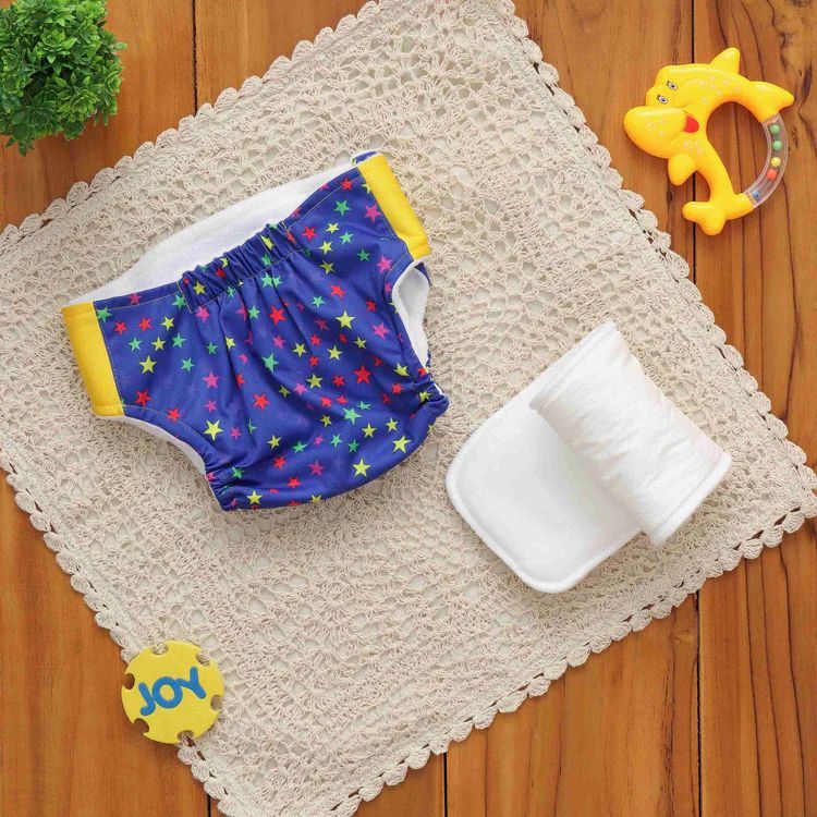 Star Print Adjustable Reusable Cloth Diaper