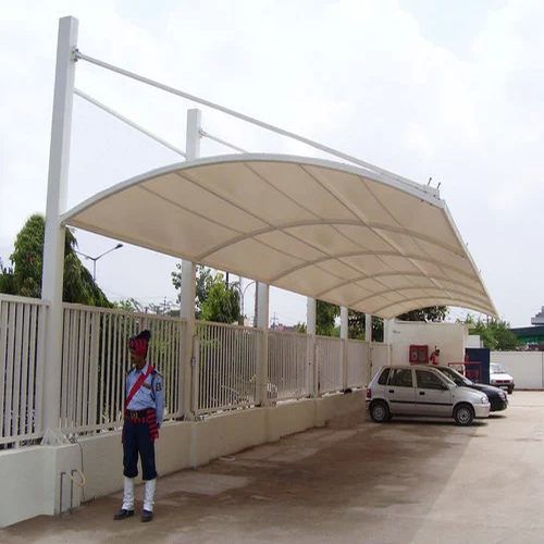 Car Parking Tensile Structure Customized, Cover Material : PVC