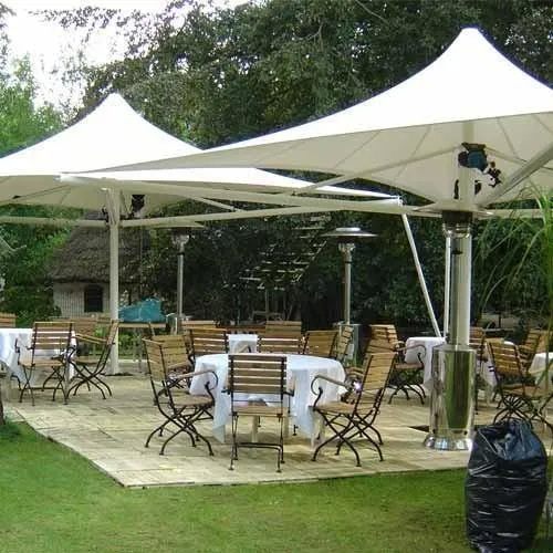 Plain Gazebo Tensile Structure, Color : White Customized