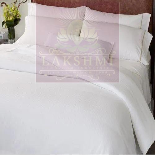 Luxury Cotton White  Plain Bed Sheet