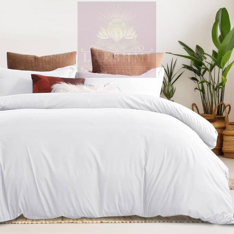 Ultra Luxury Cotton White Plain Duvet Cover