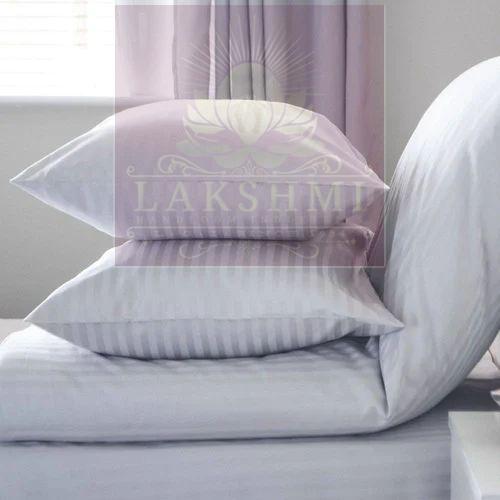 Ultra Luxury Cotton White Stripe Pillow Cover