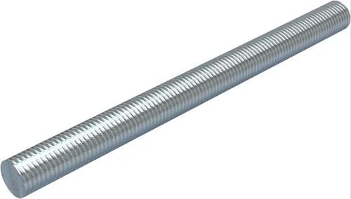 Polished. 18 Mm Galvanized Iron Threaded Rod, Color : Silver