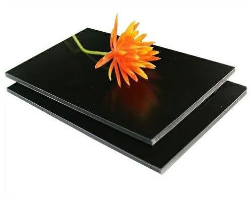 High Gloss Black Aluminium Composite Panel